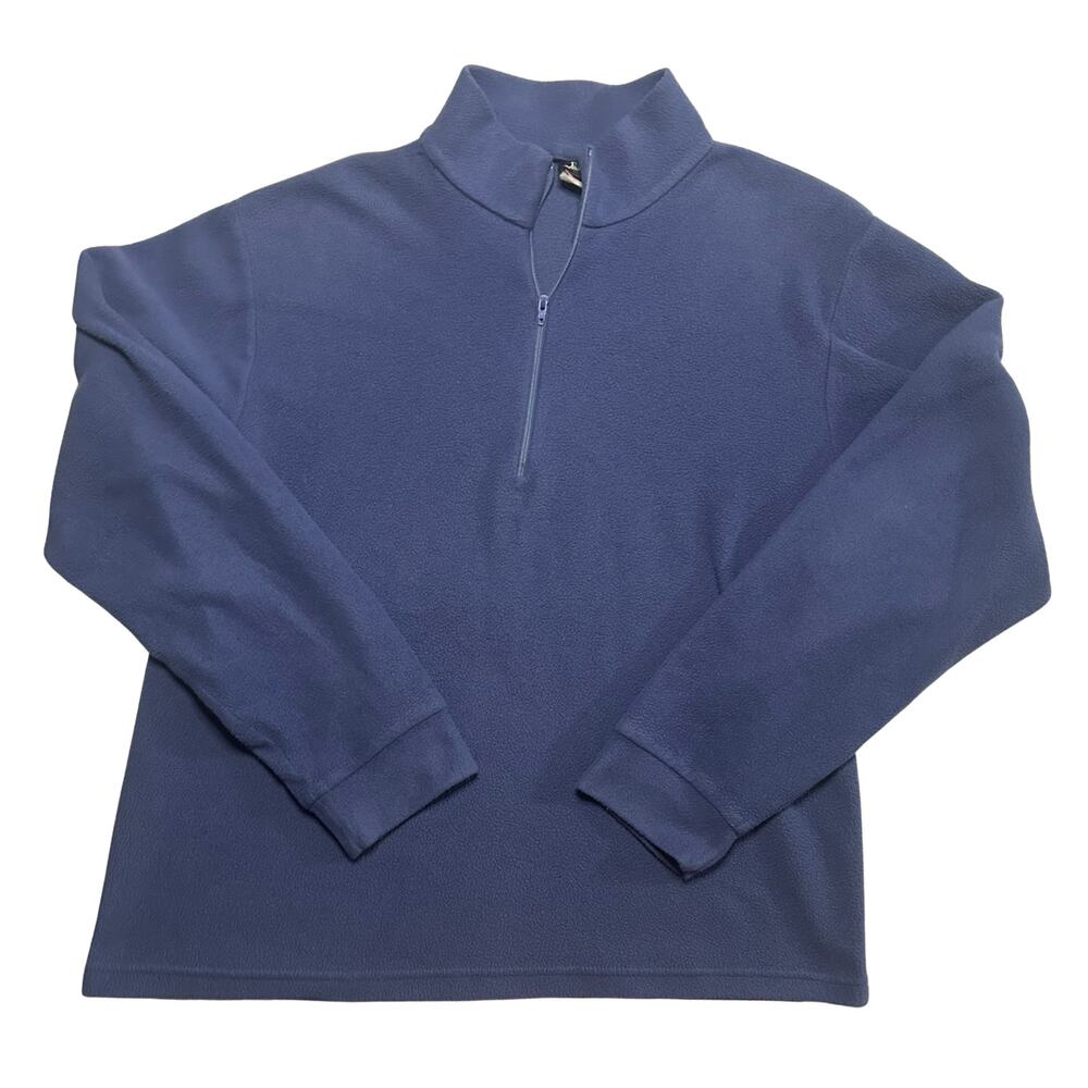 Early Winters Portland Organ Fleece 1/4 Zip Pullover Blue Vintage Gorpcore XL